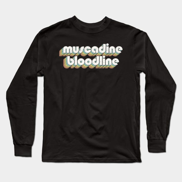 vintage color Muscadine Bloodline Long Sleeve T-Shirt by Wizz Ventura